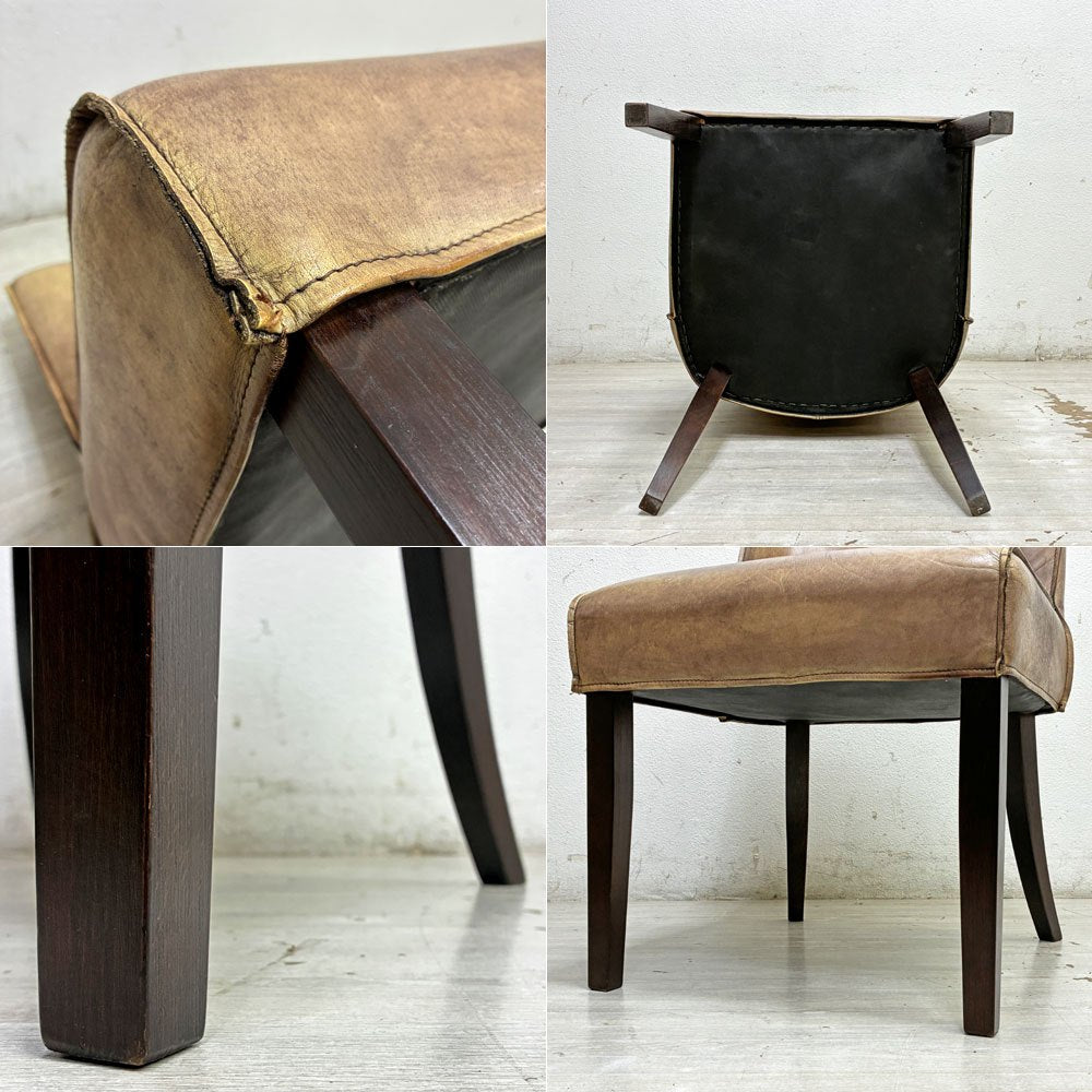 ダルトン DULTON ランディーチェア Randy Chair 本革 レザー ラウンジチェア アームチェア ビンテージスタイル B ●