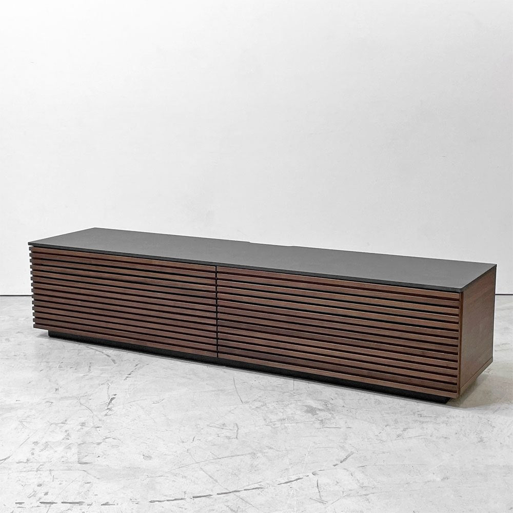 関家具 ジェネシス JENESYS テレビボード ウォールナット TVボード AVボード 2ドロワー W180cm 定価￥86,750- ●