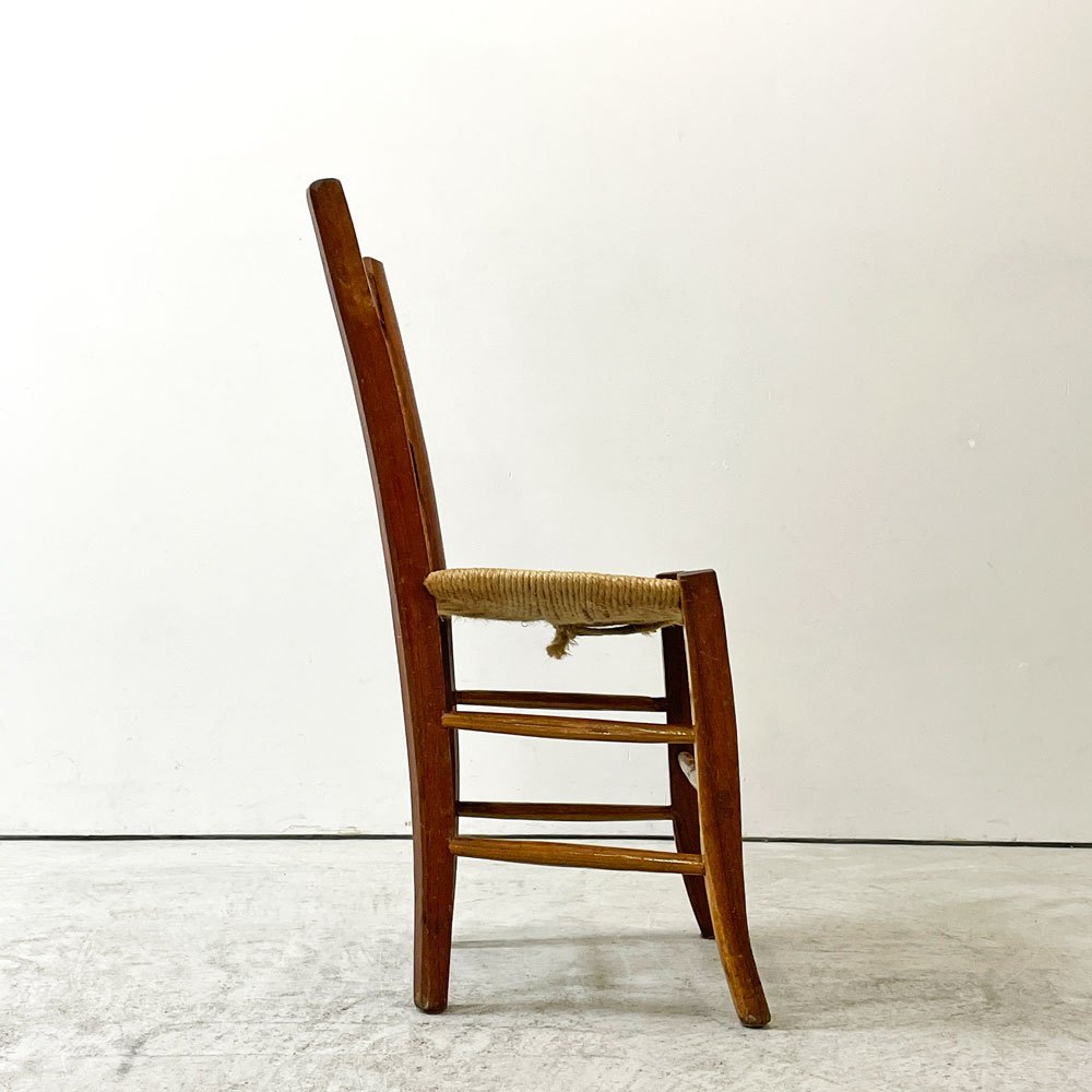 クラシカルデザイン ClassicalDesign ダイニングチェア 麻ひも ビンテージ 現状品 ●
