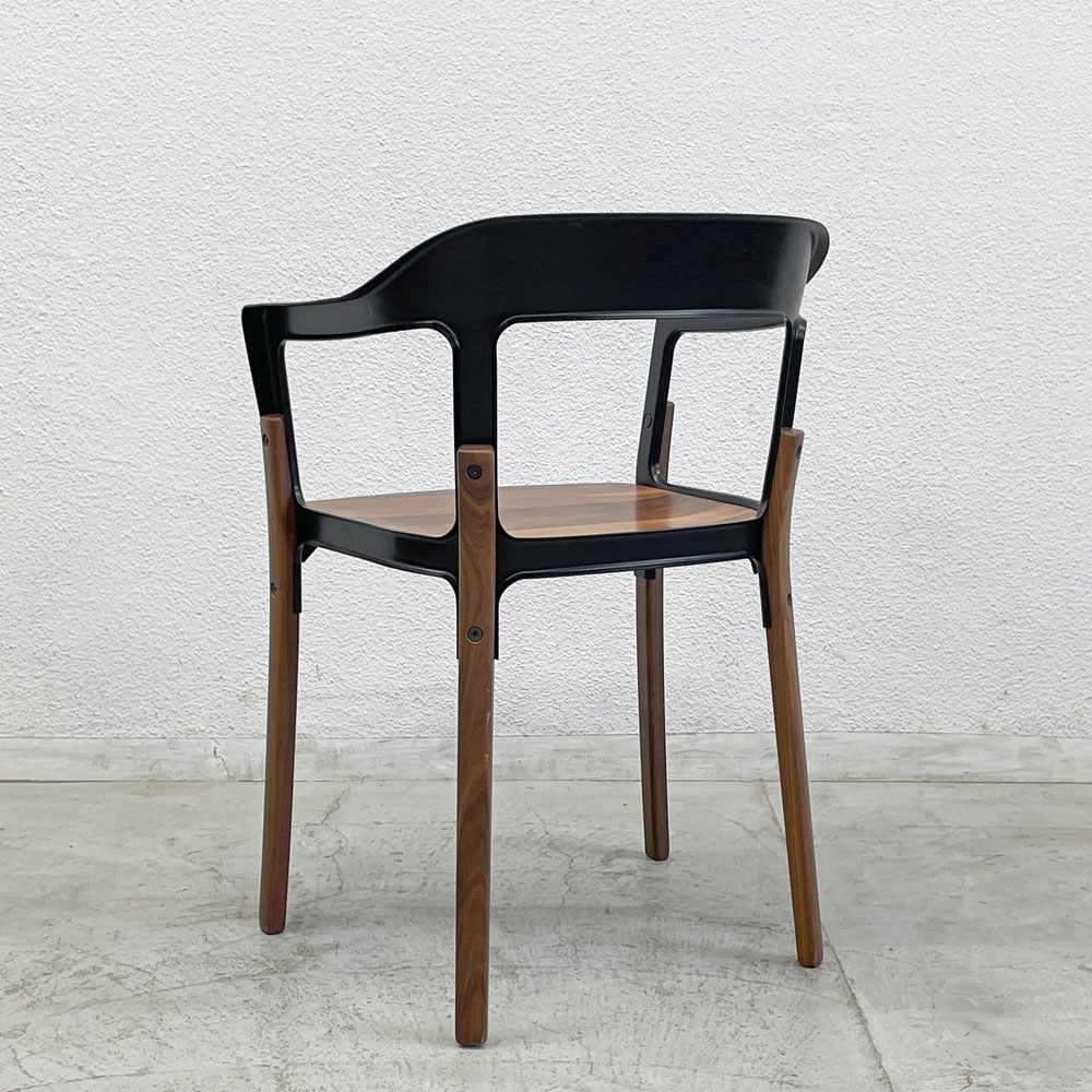 マジス Magis スティールウッドチェア Steelwood Chair ブラック×ウォールナット ロナン＆エルワン・ブルレック Ronan & Erwan Bouroullec 〓