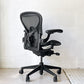 ハーマンミラー Herman Miller アーロンチェア リマスタード フル装備 Aサイズ デスクチェア オフィスチェア オニキスウルトラマット アルミダイキャスタベース ポスチャーフィット 2022年製 ★