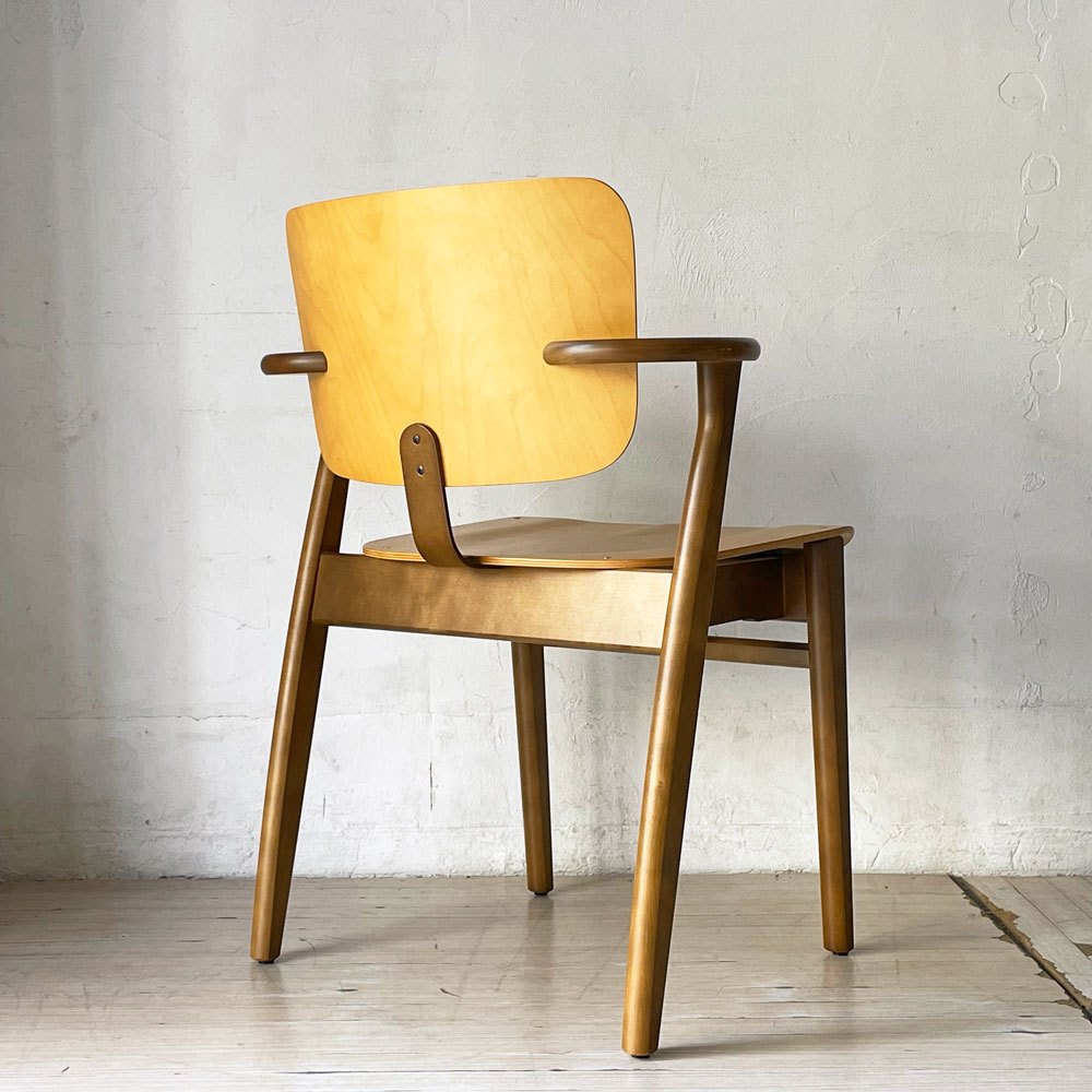 アルテック artek ドムスチェア Domus Chair ダイニングチェア アームチェア バーチ材 ハニー×ウォールナットカラー スコープ SCOPE別注 イルマリ・タピオヴァーラ 北欧 フィンランド 定価￥116,600- ★