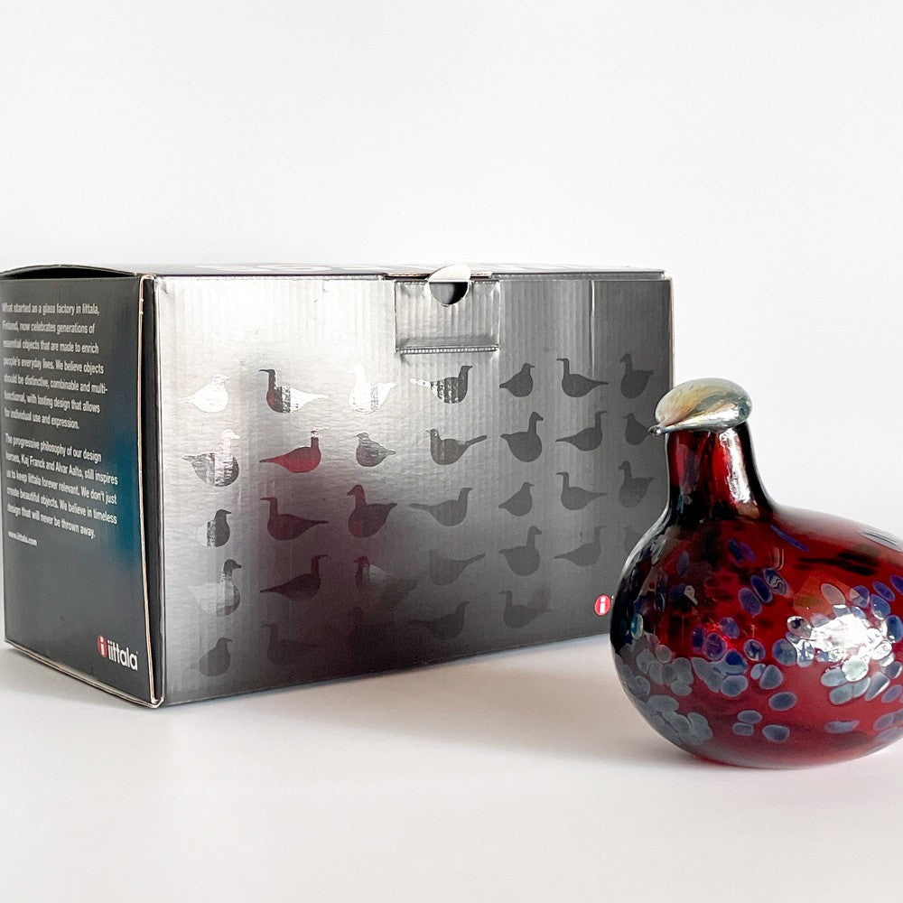 イッタラ iittala バーズバイトイッカ Birds by Toikka ルビーバード Ruby Bird コマドリ クランベリー フィギュリン オイバ・トイッカ Oiva Toikka イッタラバード 北欧雑貨 箱付 ■