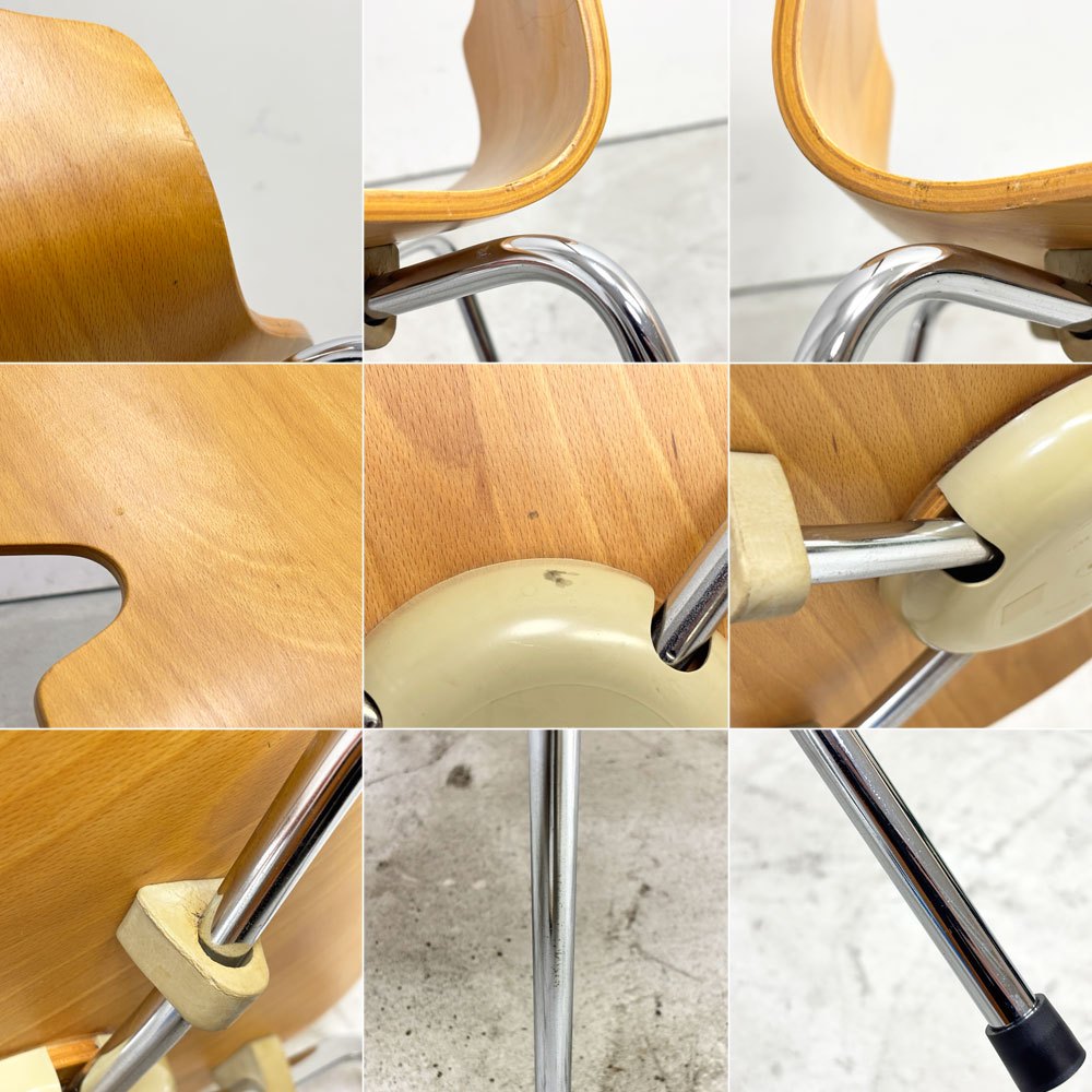 フリッツハンセン Fritz Hansen 3101 アリンコチェア アントチェア 4本脚 ナチュラルビーチ ラッカー仕上げ アルネ・ヤコブセン D ●