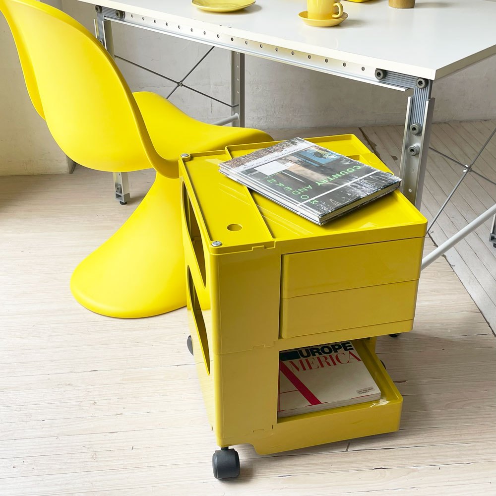 ビーライン B-LINE ボビーワゴン BOBY WAGON 2段2トレー ハニー ジョエ・コロンボ メトロクス MoMA イタリア 美品 定価￥66,000- ★