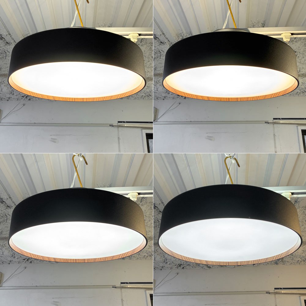 アートワークスタジオ ART WORK STUDIO グロー Glow LEDシーリングライト ブラック+ライトウッド AW-0555 5000lm ～12畳用 調色・調光機能 リモコン付 ★