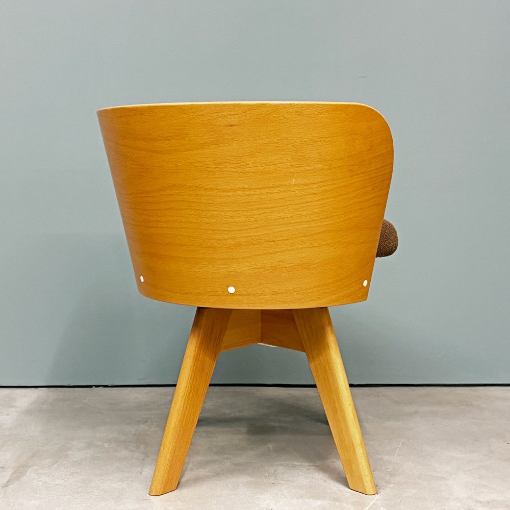 ホウトク HOUTOKU パンチェア PAN CHAIR ウッドレッグ 五十嵐久枝 ファブリック ジャパニーズモダン ◎