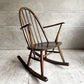 アーコール Ercol クエーカー ロッキングチェア アームチェア コロニアル ブラウン エルム材 ビーチ材 UKビンテージ 英国家具 ♪