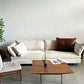 リッツウェル Rizwel ライトフィールド モデュラーソファ LIGHT FIELD MODULAR SOFA ファブリック オフホワイト系 本革 テラコッタ W248cm ラグジュアリーモダンテイスト 定価約179万円 〓