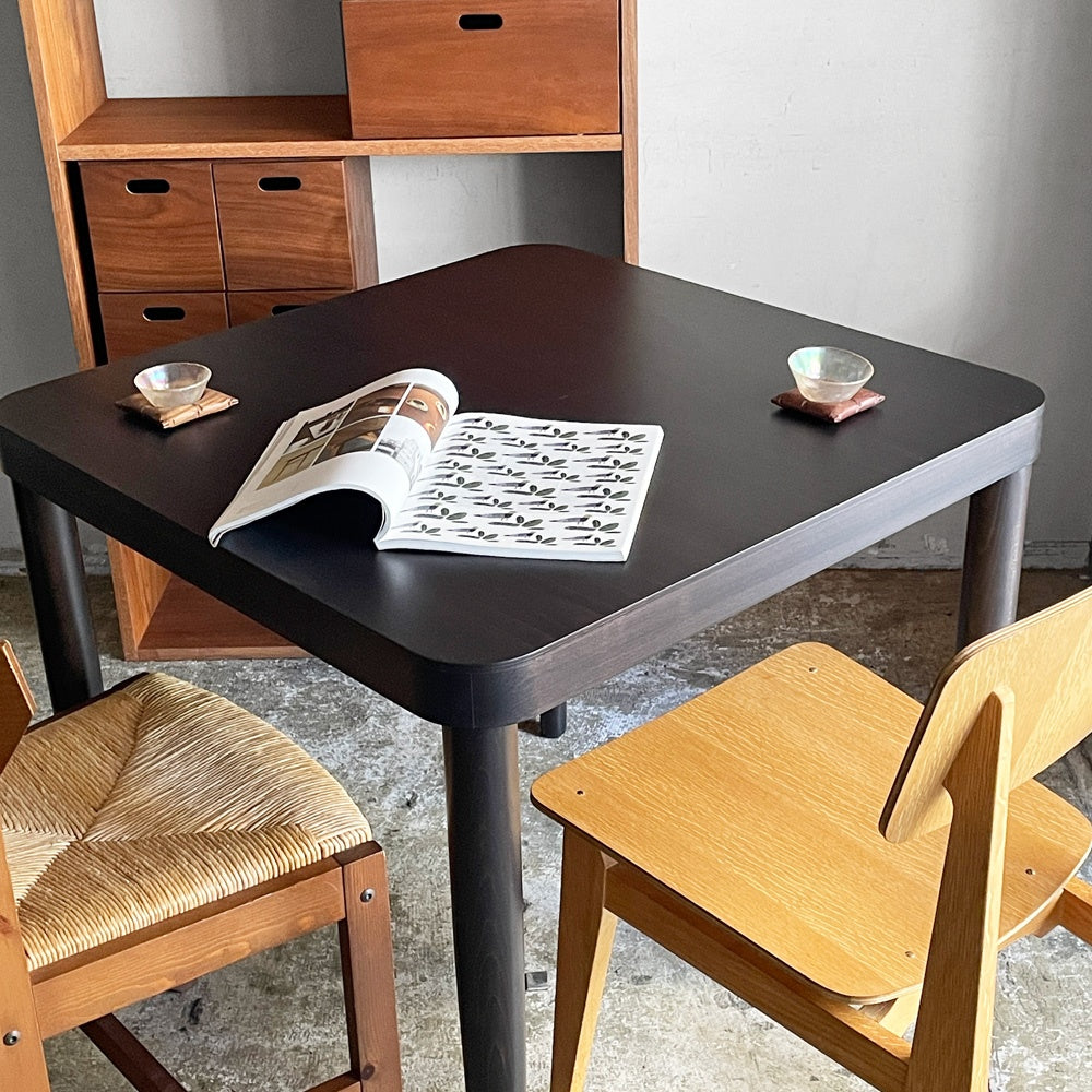 無印良品 MUJI × トーネット THONET ドイツ ブナ材 テーブル S ブラウン ダイニングテーブル ナチュラルモダン 定価：￥99,900- ■