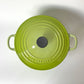 ルクルーゼ LE CREUSET ココットロンド 両手鍋 フルーツグリーン 22cm 鋳物 フランス ★