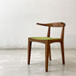 ウッドユーライクカンパニー WOOD YOU LIKE COMPANY アイチェア AI CHAIR アームチェア チェリー無垢材 ファブリック張替え済み ライトグリーン A ●