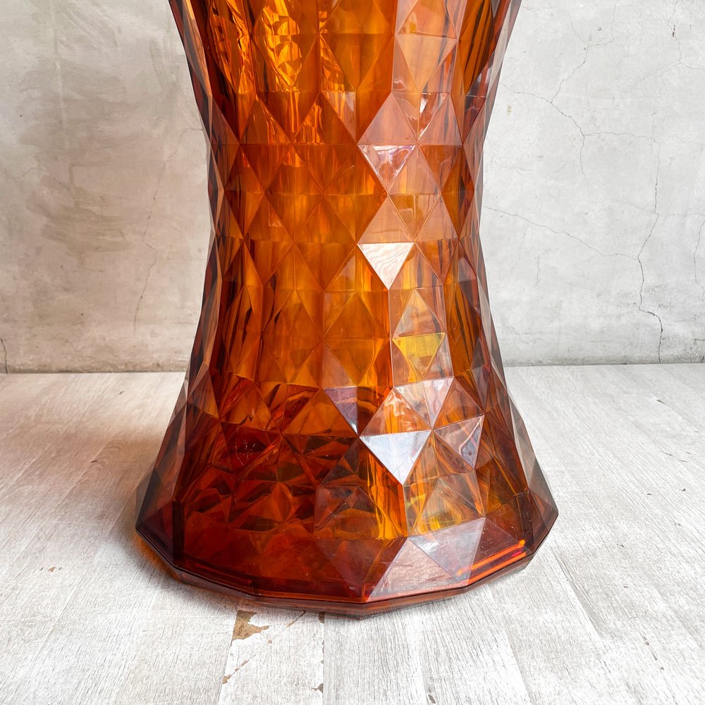 カルテル Kartell ストーン STONE スツール アンバー サイドテーブル ポリカーボネート マルセル・ワンダース イタリア 定価￥47,700- ♪