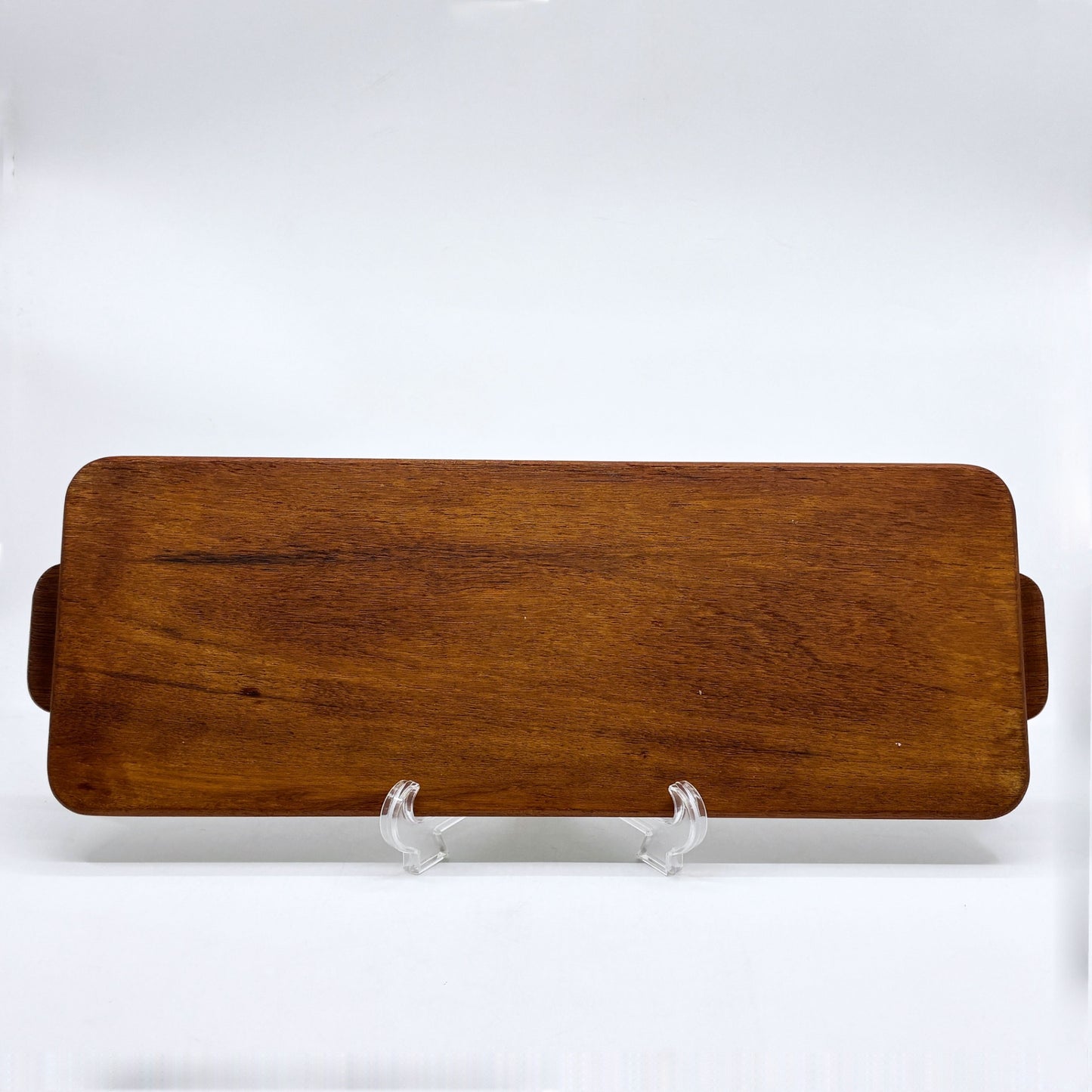 北欧ビンテージ Scandinavian Vintage チーク材 トレイ トレー プライウッドハンドル 北欧雑貨 ●