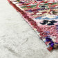 マロック MAROC モロッカンラグ MOROCCAN RUG ボシャルウィット Boucherouite 230×153cm 手織り絨毯 ラグ モロッコ ●