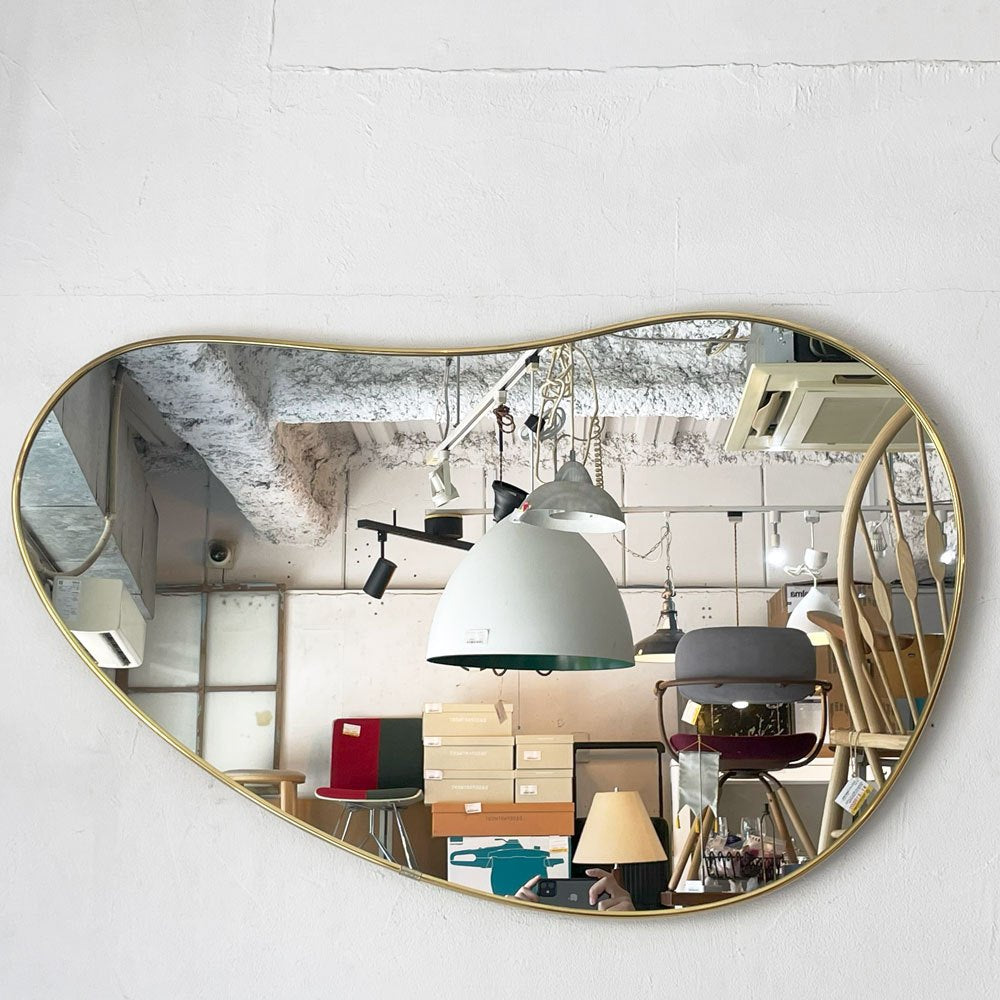アンブラ Umbra フーバ ぺブル ミラー Hubba Pebble Mirror  ウォールミラー 鏡 壁掛け 店舗什器 箱付き 美品 ★