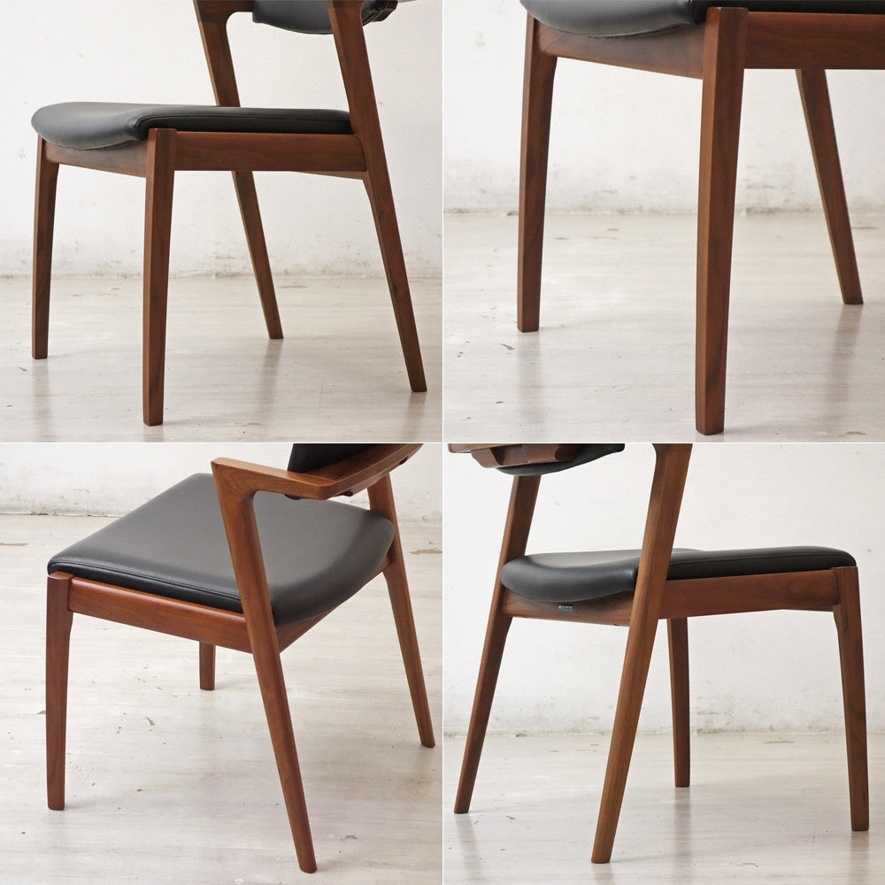 冨士ファニチア FUJI FURNITURE コティ Koti アームレスチェア ウォールナット材 ハーフアーム D03780N B ●