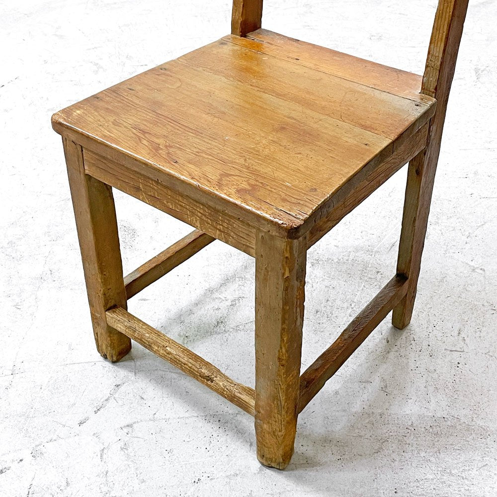 ビンテージ vintage 木製 キッチンチェア ダイニングチェア クラフト カントリー 木味 ナチュラル インダストリアル ●