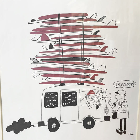 花井祐介 YUSUKE HANAI アートプリント ポスター The Surfer's Journal 額装品 ★