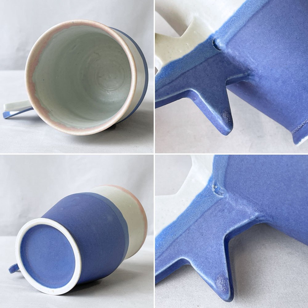 竹村良訓 マグカップ 星 ブルー系 現代作家 ◇