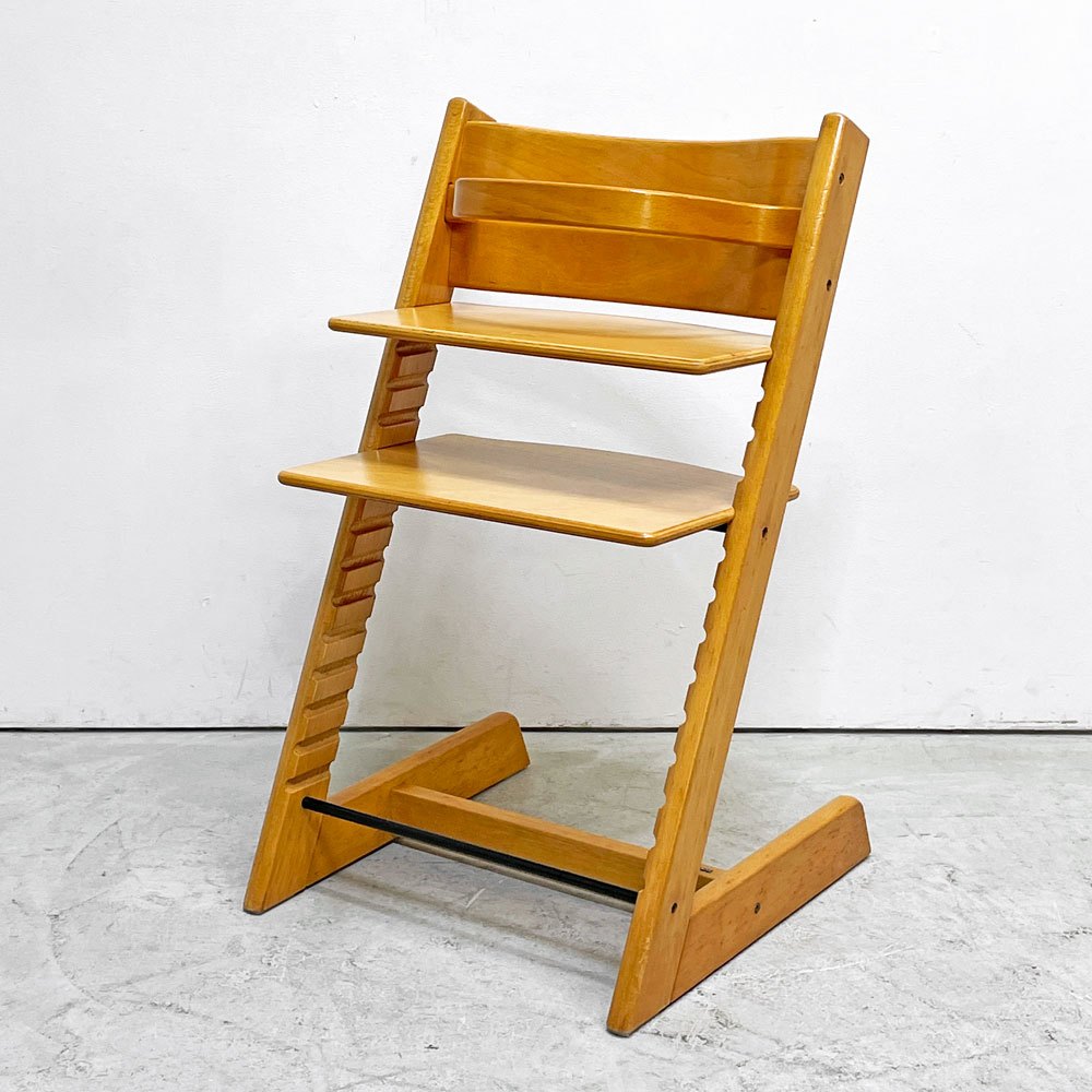 ストッケ STOKKE トリップトラップ TRIPP TRAPP ベビーチェア キッズチェア S/N無し カード付き ノルウェー 北欧家具 ●