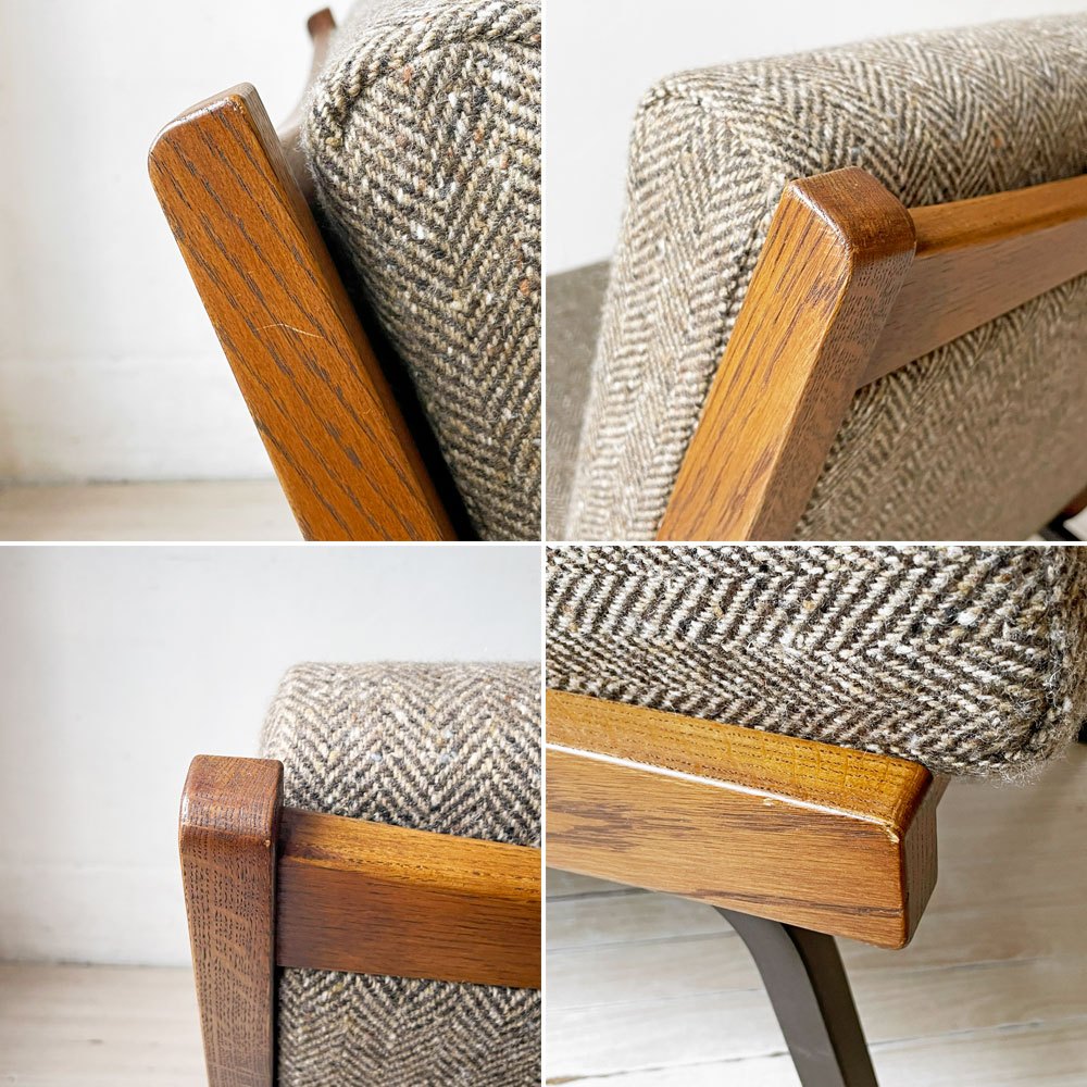 トラックファニチャー TRUCK FURNITURE ブーメランチェア BOOMERANG ナラ無垢材×スチール 1人掛けソファ 参考定価約14万円 ★