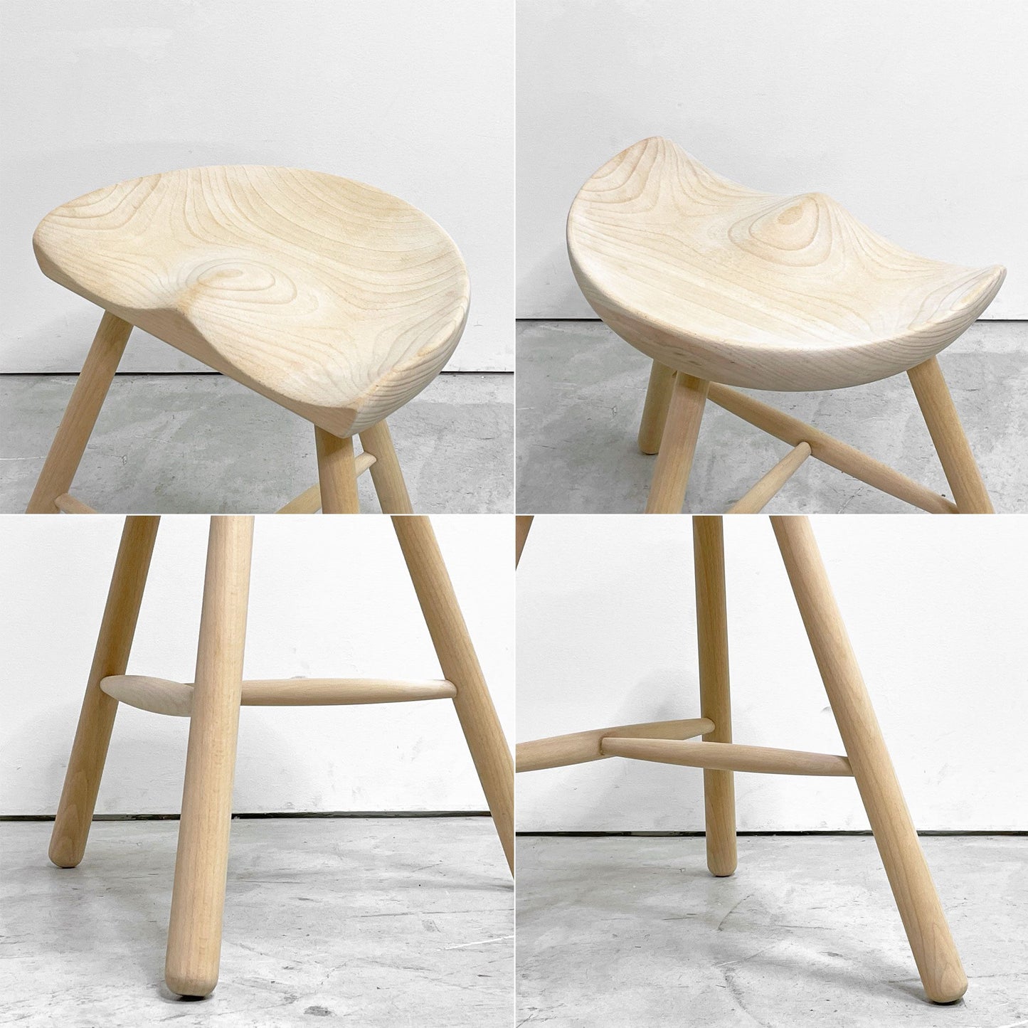ワーナー Werner シューメーカーチェア Shoemaker Chair NO.49 スツール ビーチ材 ソープフィニッシュ ラーズ・ワーナー デンマーク 北欧家具 ●