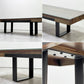 ビーナ bina GRAHAM グラハム コーヒーテーブル COFFEE TABLE アイアンレッグ 古材 W150cm インダストリアルデザイン 廃番 ●