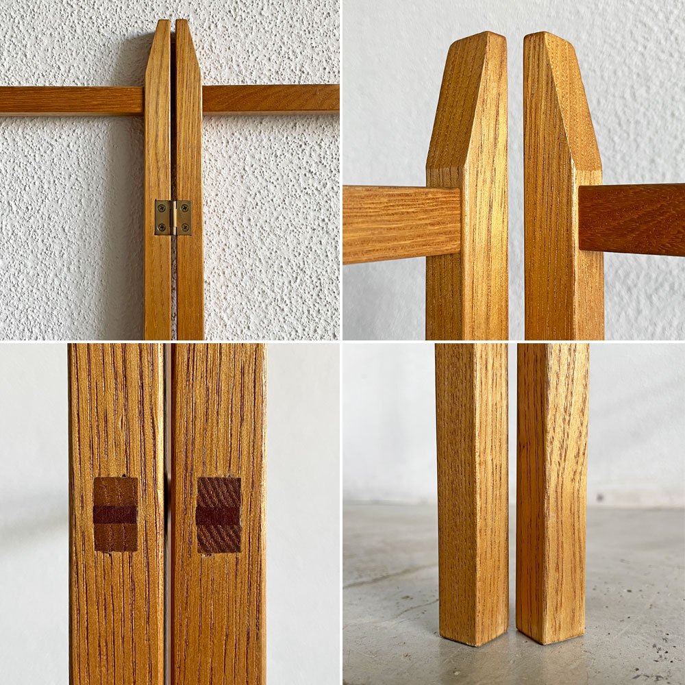 井藤昌志 IFUJI タオルラック L ハンガーラック ナラ材 W75 x H160cm シェーカー家具 受注生産品 現代作家 定価￥99,000- 〓