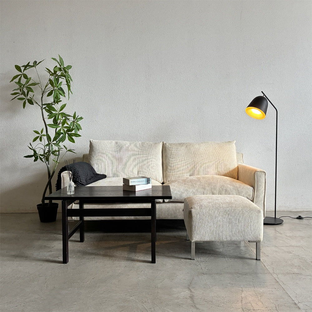 アイラーセン eilersen ストリームライン ソファ STREAMLINE SOFA 2-2.5シーター W180cm フットスツール オットマン 2点セット イェンス・ユール・アイラーセン Jens Juul Eilersen Eランク生地 ホワイト系色 参考価格￥674,300- 〓