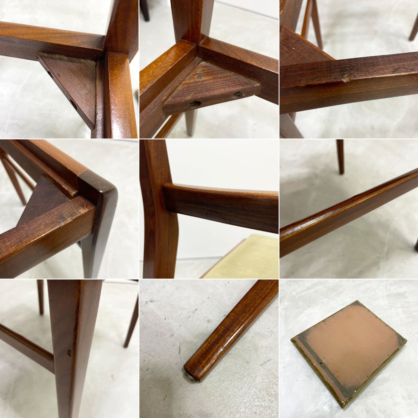 マッキントッシュ A.H.McINTOSH ダイニングチェア サイドチェア 3ラダー ウッドフレーム UKビンテージ 英国家具 北欧スタイル A ●