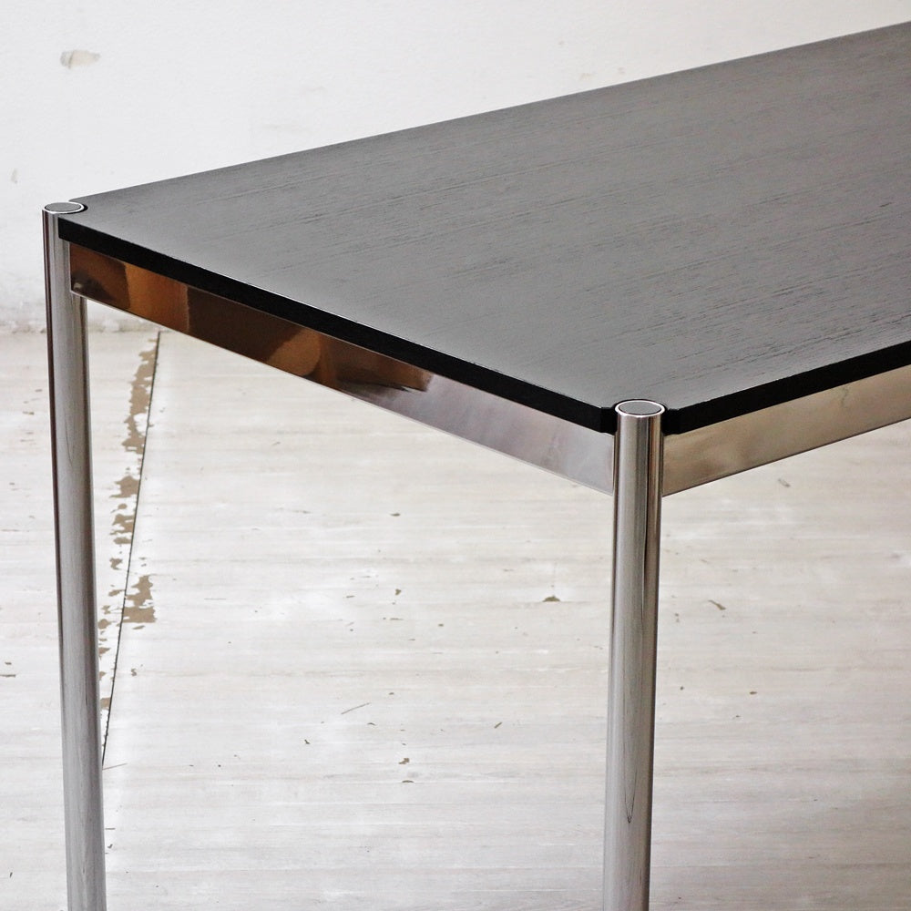 ユーエスエムハラー USMハラー USM Haller モジュラーファニチャー ハラーテーブル ワークデスク W175cm オーク材 ブラック スイス ●