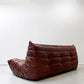 リーンロゼ ligne roset トーゴ TOGO 3Pソファ 3人掛けソファ 3シーター 本革 ブラウン ミッシェル・デュカロワ Michel Ducaroy ●