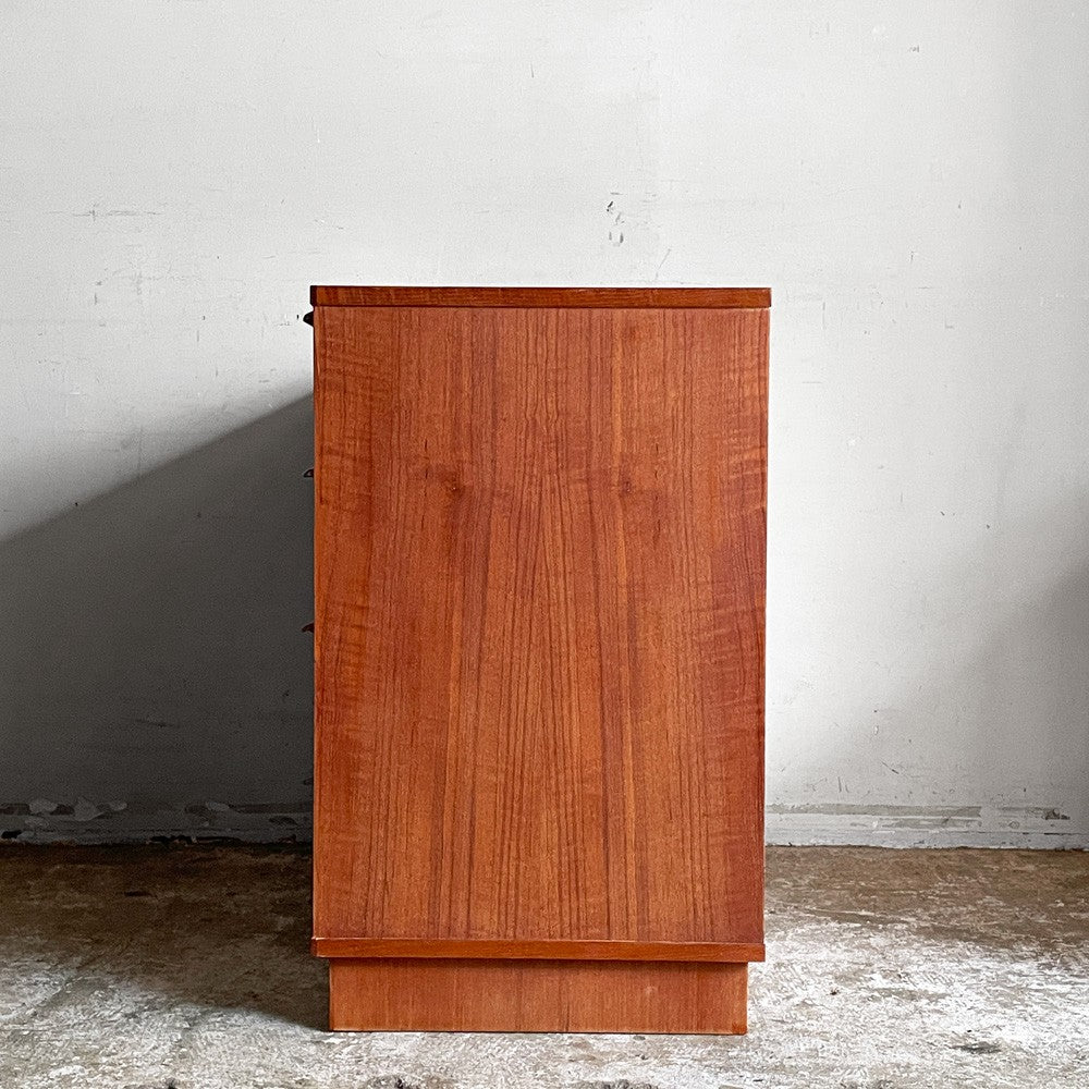デンマーク ビンテージ Danish Vintage チーク材 チェスト 4ドロワー 抽斗4杯 W77×H66  北欧家具 北欧ビンテージ 鍵欠品 ■