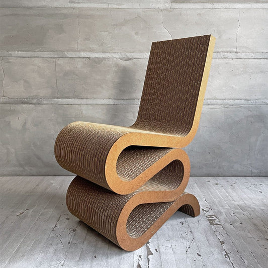 ヴィトラ vitra ウィグル サイドチェア Wiggle Side Chair 段ボール素材 フランク・ゲーリー Frank Gehry 参考定価￥170,500- 現状品 ♪