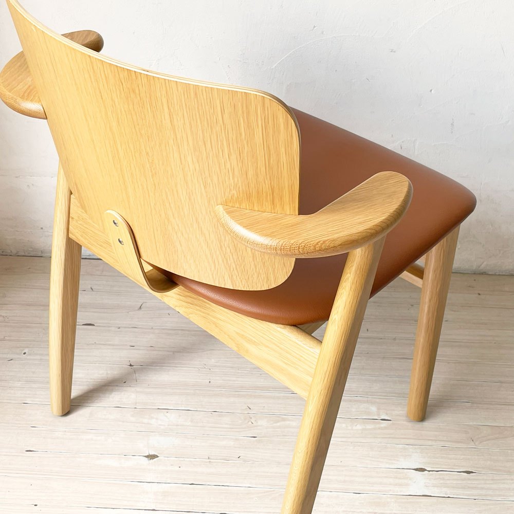 アルテック artek ドムスチェア Domus Chair ダイニングチェア アームチェア オーク材 革張り ルクソールベージュ SCOPE別注 イルマリ・タピオヴァーラ 北欧 定価￥206,800- 廃盤 ★