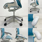 ハーマンミラー Herman Miller ミラ2 Mirra2 オフィスチェア デスクチェア ブルー×ホワイト メッシュシート スタジオ7.5 MRF123AWAF  ●