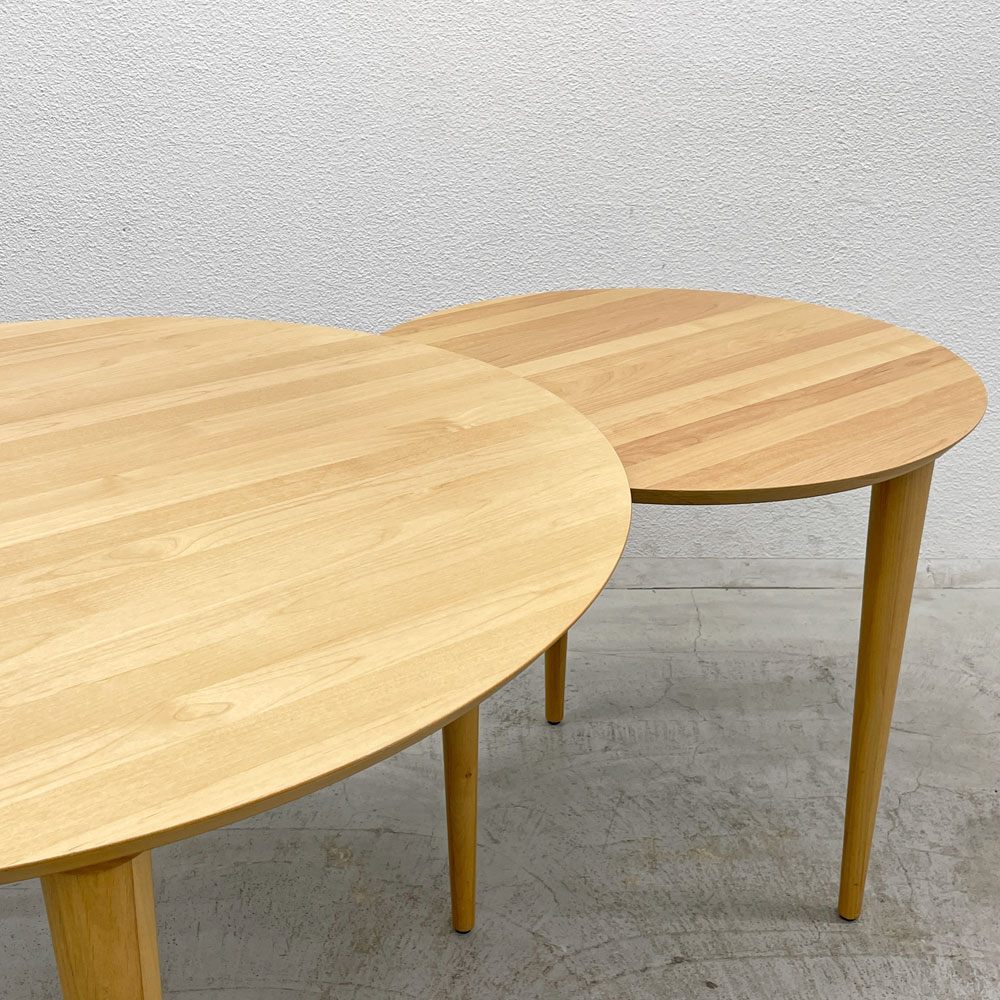 高野木工 TAKANO MOKKOU バルーン BALLOON 伸長式 ダイニングテーブル ホワイトオーク材 〓