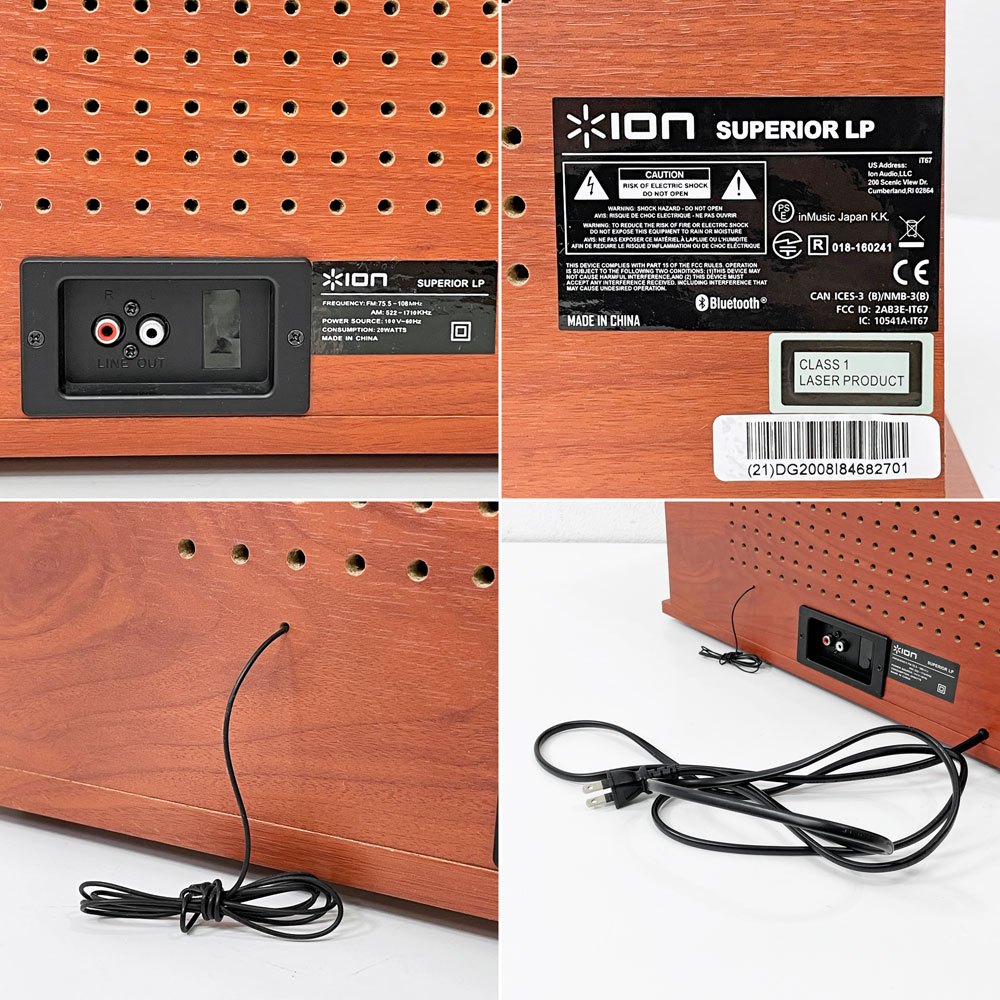 イオンオーディオ ION AUDIO オールインワンミュージックプレイヤー SUPERIOR LP レコード カセット CD ラジオ USB Bluetooth ●