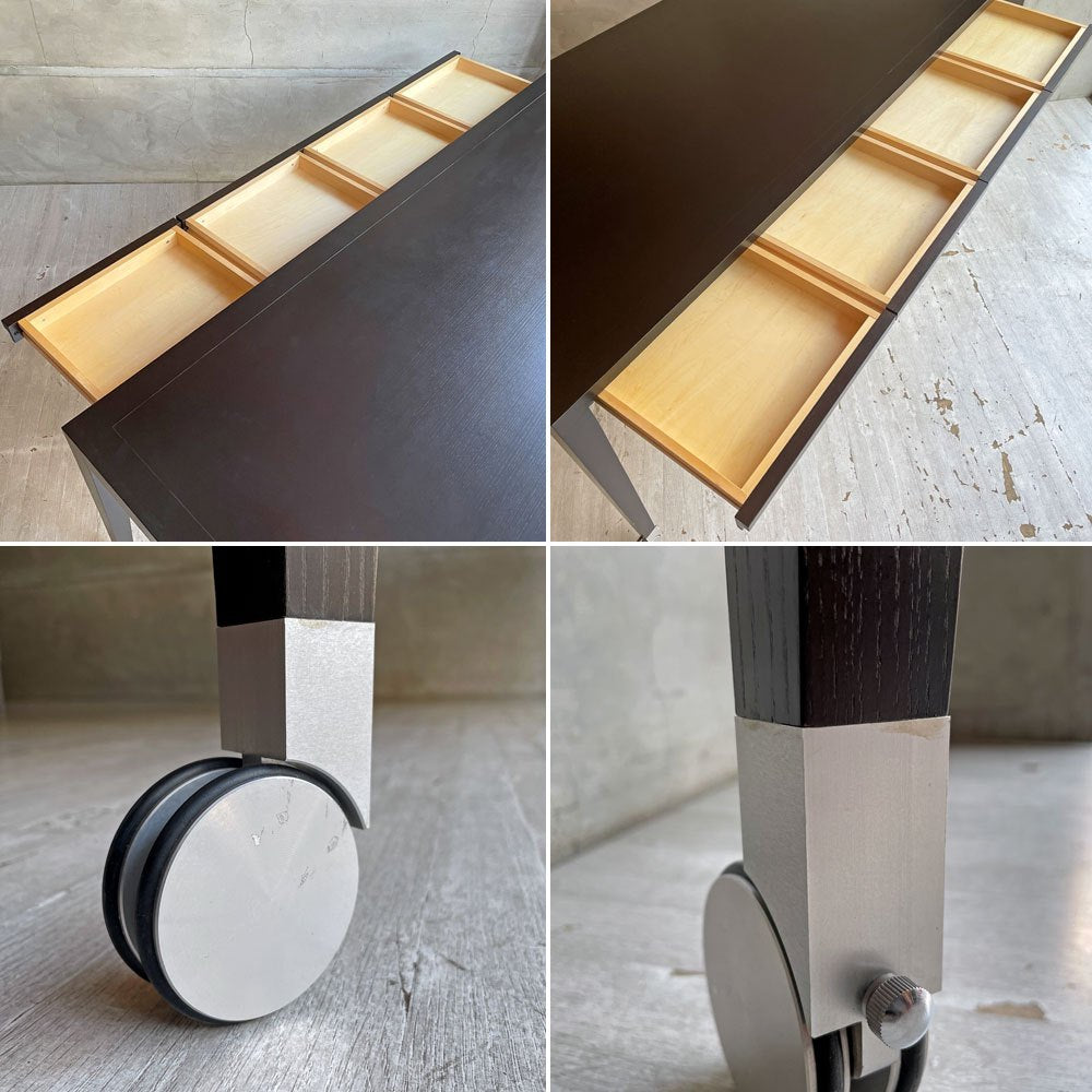 タイムアンドスタイル TIME&STYLE クインテット QUINTET ダイニングテーブル TF-218D キャスター 8ドロワー W180cm モダンデザイン 廃番