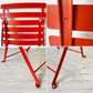 フェルモブ Fermob ビストロ BISTRO メタルチェア METAL CHAIR フォールディング ガーデンチェア レッド 折りたたみ フランス 定価¥22,000- ★