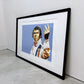 コンラッドリーチ CONRAD LEACH スティーブ・マックイーン Steve McQueen シルクスクリーン アートフレーム ポスター ポップアート 21/30 希少 21×30cm(スクリーンサイズ) 額装品 ●