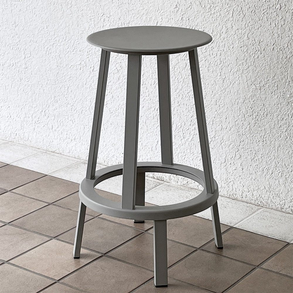ヘイ HAY リボルバー バースツール ロー REVOLVER BAR STOOL LOW H65cm スカイグレー 回転式座面 レオン・ランズメイヤー デンマーク A ◇