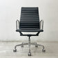 ハーマンミラー Herman Miller アルミナムグループ エグゼクティブチェア ハイバック レザーシート 本革 ブラック 5本脚 C&Rイームズ ミッドセンチュリー ●