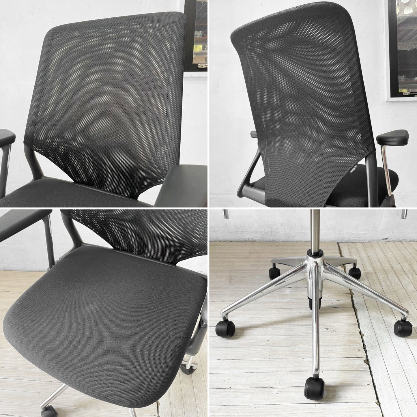 ヴィトラ vitra メダ2 MEDAⅡ オフィスチェア デスクチェア ワークチェア ブラックメッシュバック アルベルト・メダ ★