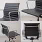 ハーマンミラー Herman Miller イームズアルミナムグループチェア マネージメントチェア アルミバフベース ガス圧昇降仕様 5本脚 キャスタータイプ 本革 イームズ E ●