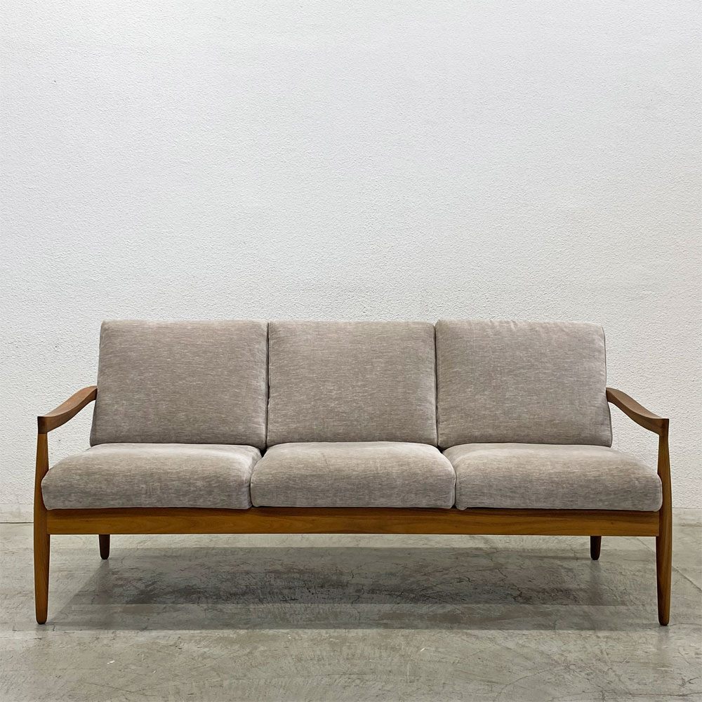 アモック AMOCC エピセ EPICE 3シーターソファ カバーリング W170cm ウォールナット材 北欧デザイン ◎