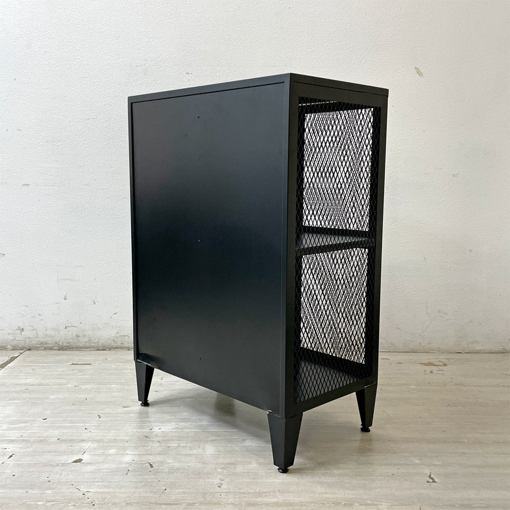 ジャーナルスタンダードファニチャー journal standard Furniture j.s.F メッシュロッカー 2列2段 ブラック キャビネット インダストリアルデザイン ●