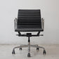 ハーマンミラー Herman Miller イームズアルミナムグループチェア マネージメントチェア アルミバフベース ガス圧昇降仕様 5本脚 キャスタータイプ 本革 イームズ E ●