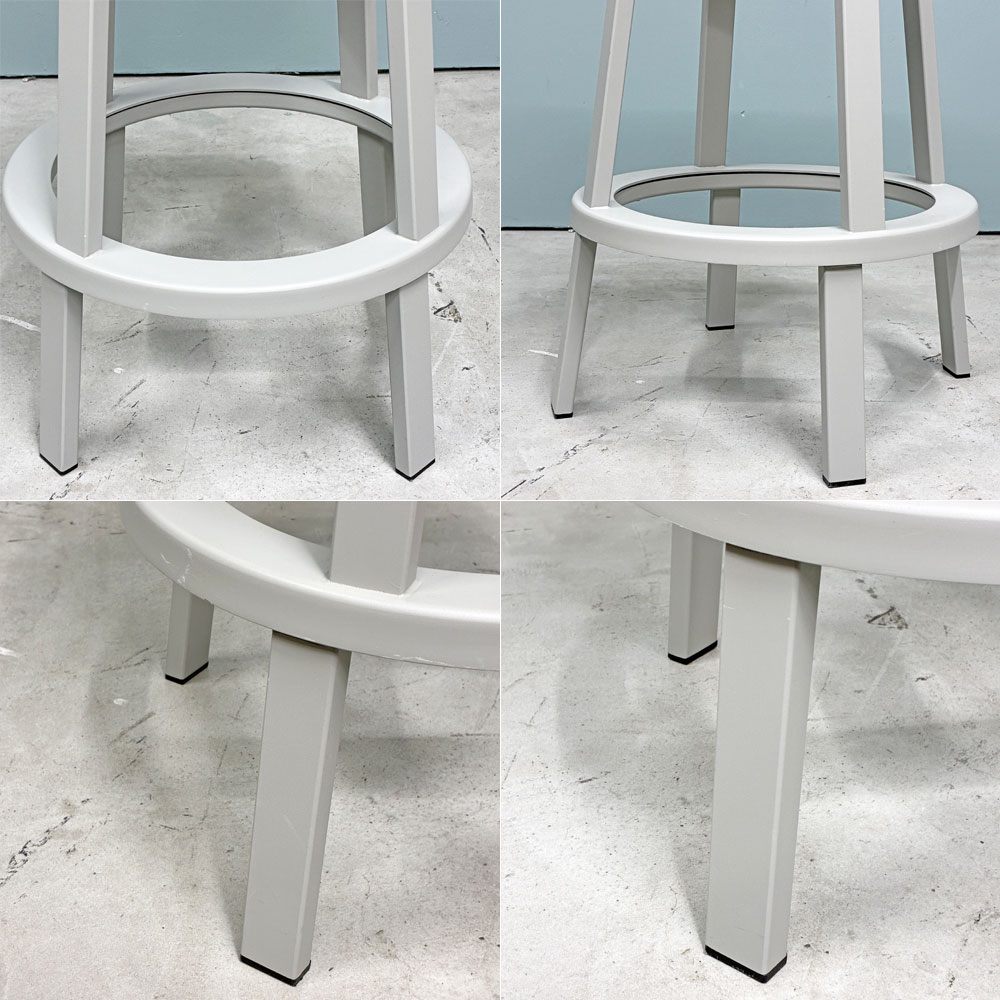 ヘイ HAY リボルバー バースツール ロー REVOLVER BAR STOOL LOW H65cm スカイグレー 回転式座面 レオン・ランズメイヤー デンマーク B ◎